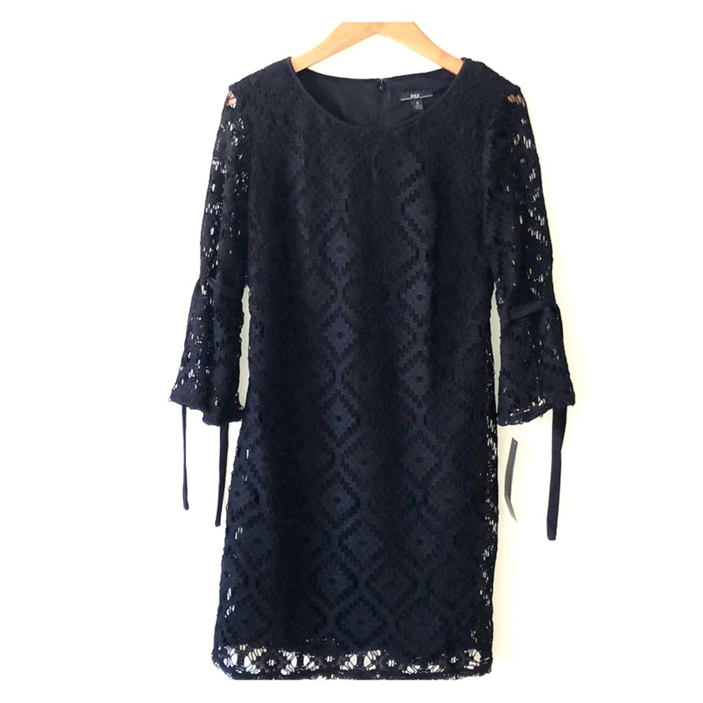 R&K black lace dress size 6